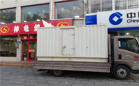 三道镇出租发电机施工案例